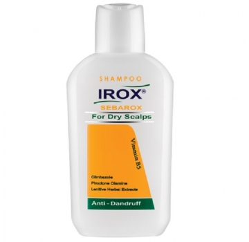شامپو ضد شوره سباروکس مخصوص موهای خشک ایروکس Irox حجم 200 میلی