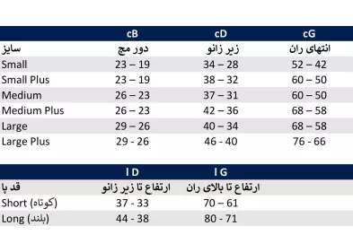 جوراب واریس سیگواریس کلاسیکال مدل زیر زانو کلاس فشار TFS2