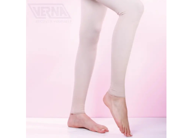 جوراب واریس BG بدون کفه بالای ران سیلیکون دار Verna مدل S102