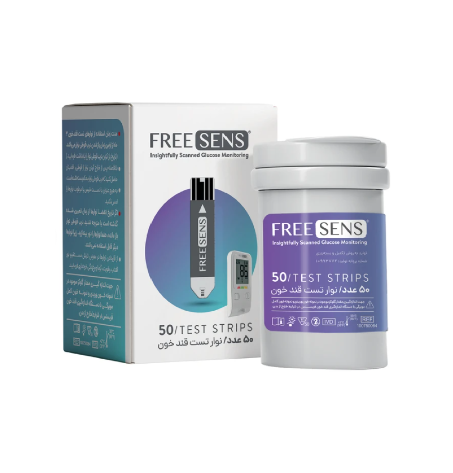 نوار تست قند خون FREE SENS مدل TAG نوار تست قند خون FREE SENS مدل TAG