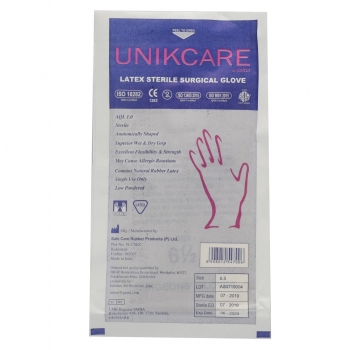 دستکش لاتکس استریل Unikcare