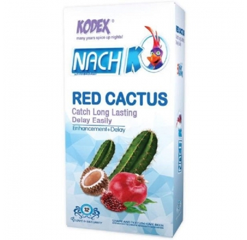 کاندوم کدکس kodex مدل Red Cactus بسته 12 عددی