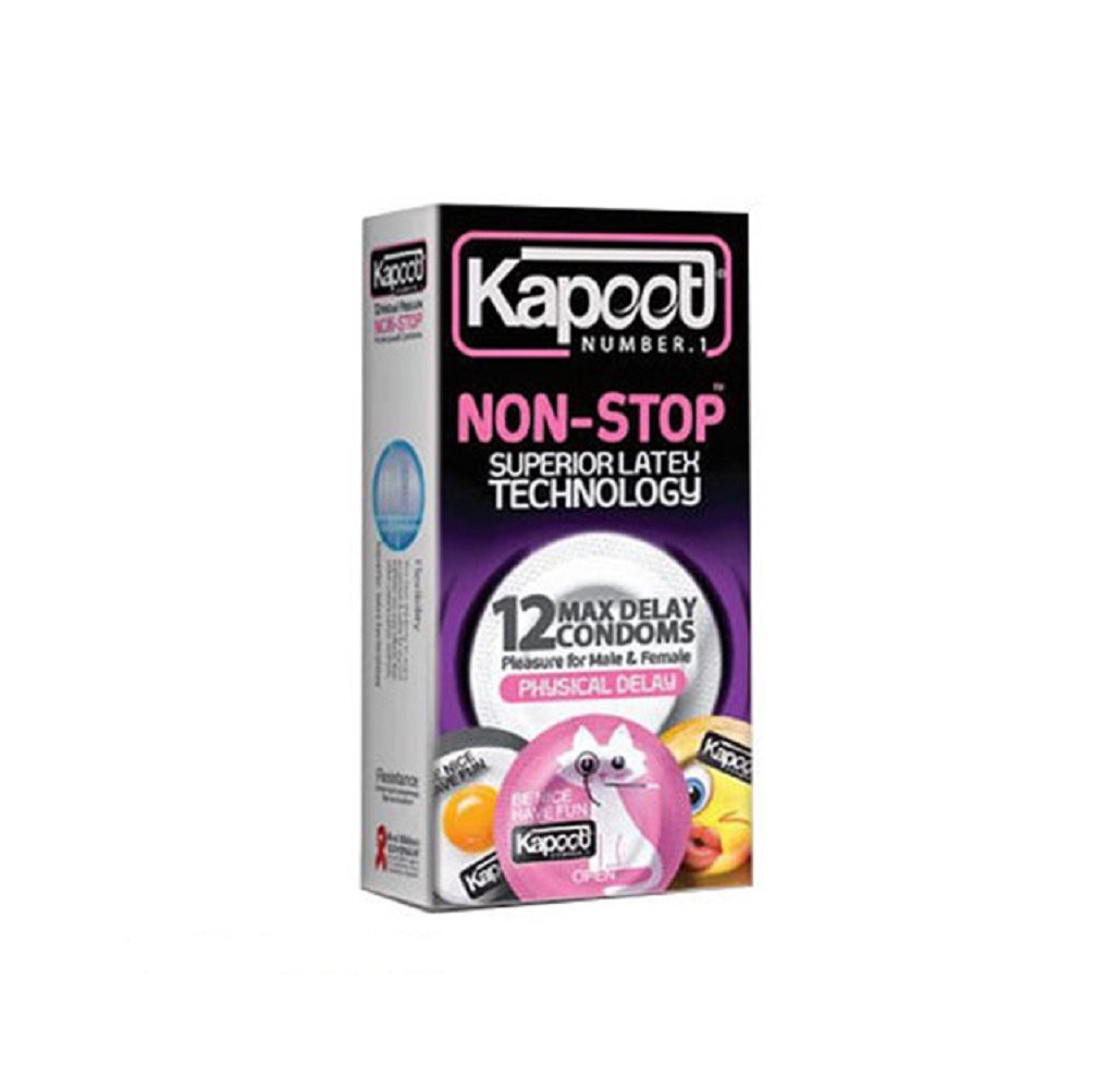 کاندوم کاپوت kapoot مدل Non Stop بسته 10 عددی