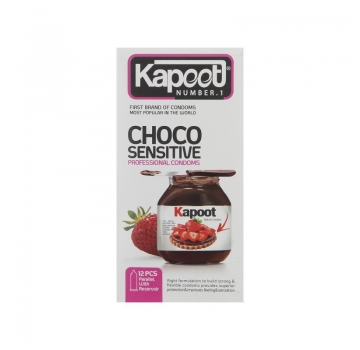 کاندوم کاپوت kapoot مدل Choco Sensitive بسته 12 عددی