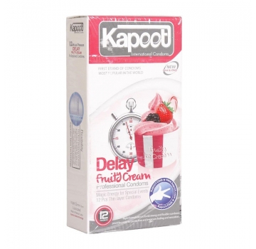 کاندوم کاپوت kapoot مدل Delay Fruity بسته 12 عددی