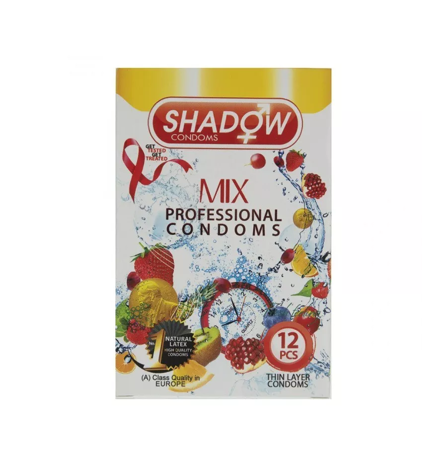 بررسی و خرید کاندوم گوناگون شادو shadow بسته 12 عددی | طب تولید