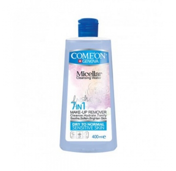 محلول میسلار پاک کننده آرایش کامان Comeon مناسب پوست معمولی و