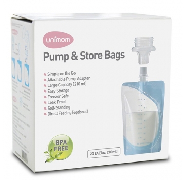 کیسه ذخیره شیر با رابط اتصال به شیردوش Unimom