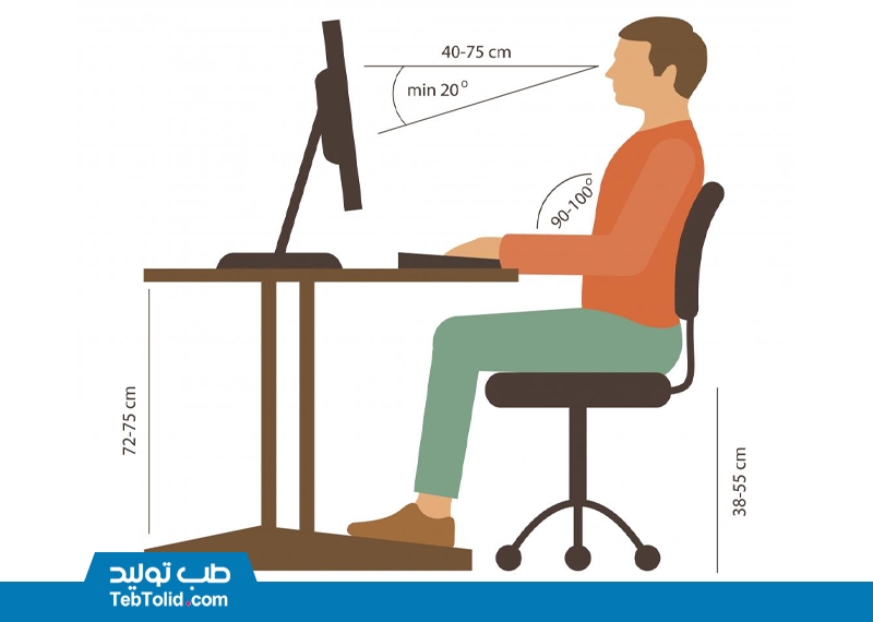 آموزش نشستن صحیح روی صندلی